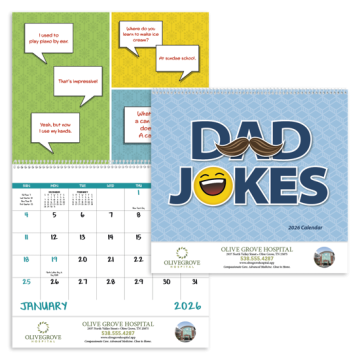 Dad Jokes Wall Calendar - Spiral